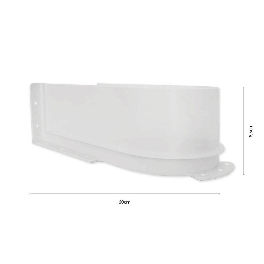 Salvasifón para Cajón de Mueble 240x115x85mm Blanco image number null