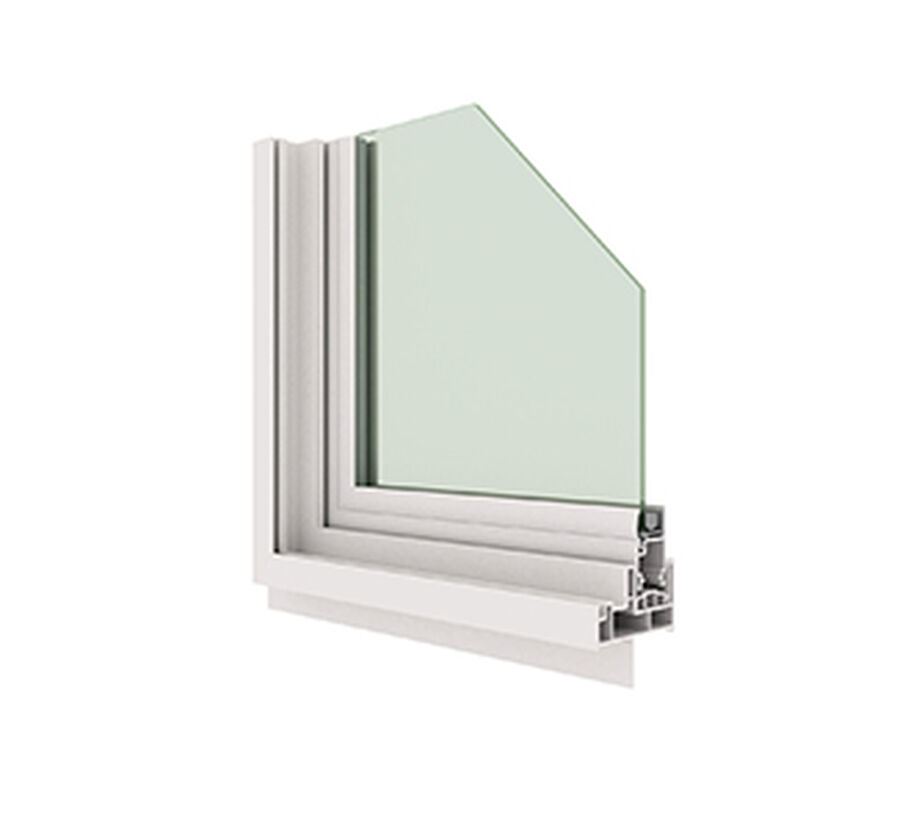 Ventana PVC Vidrio Simple Corredera Advance 121x100cm Blanco image number null