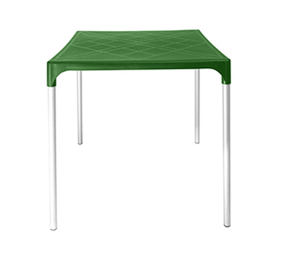 Mesa Plástica ONE 75x70x70cm Patas Metálicas Verde image number null