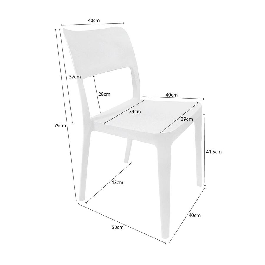 Silla Minimal Blanco image number null