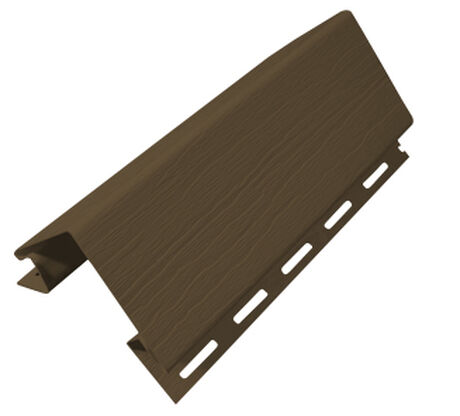 Esquinero Exterior Siding PVC 80mm Nogal 3mts image number null