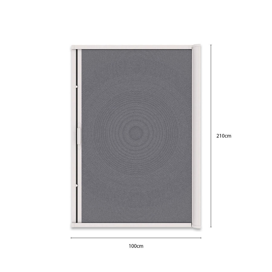 Mosquitero para Puerta Corredera 100x210cms Kit Ajustable Blanco image number null