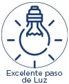 Excelente paso de luz